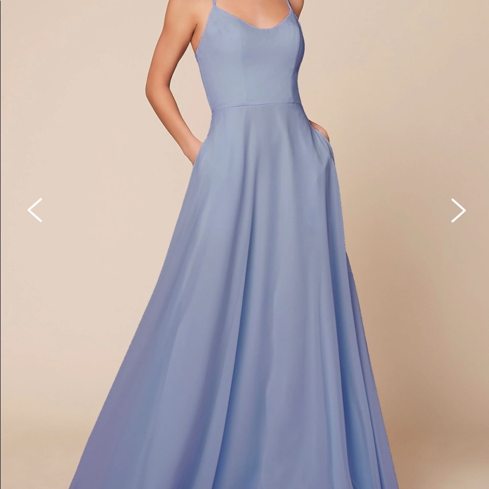 Dear Cleo Gianna bridesmaids dress in Hydrangea
